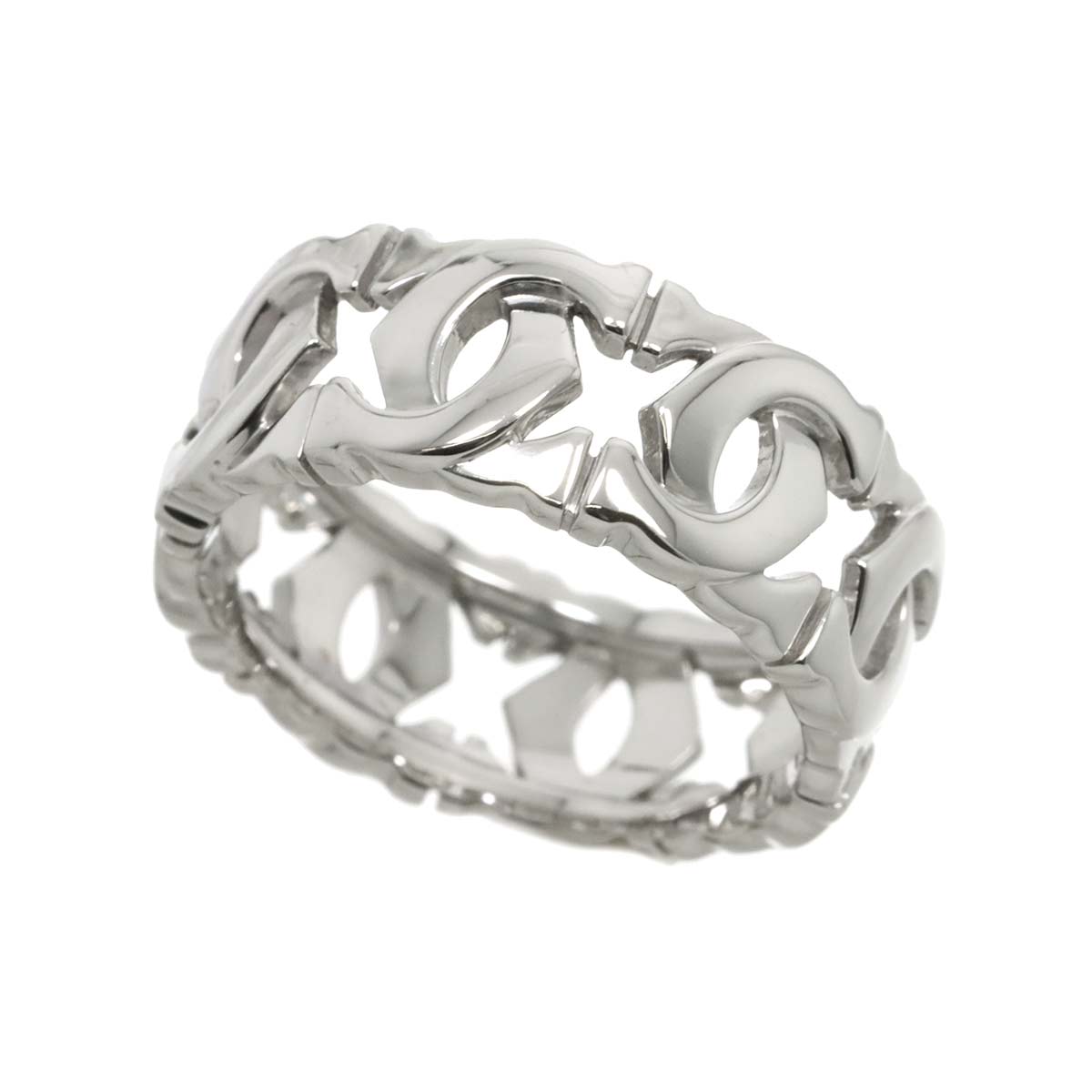 Ring 18K White Gold 750 size56 7.25(US)