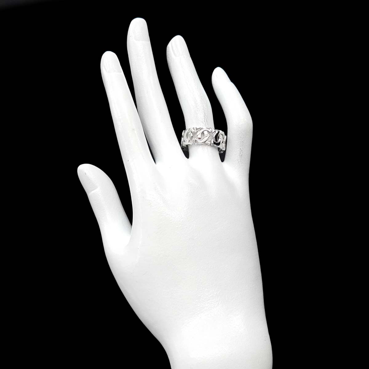 Ring 18K White Gold 750 size56 7.25(US)