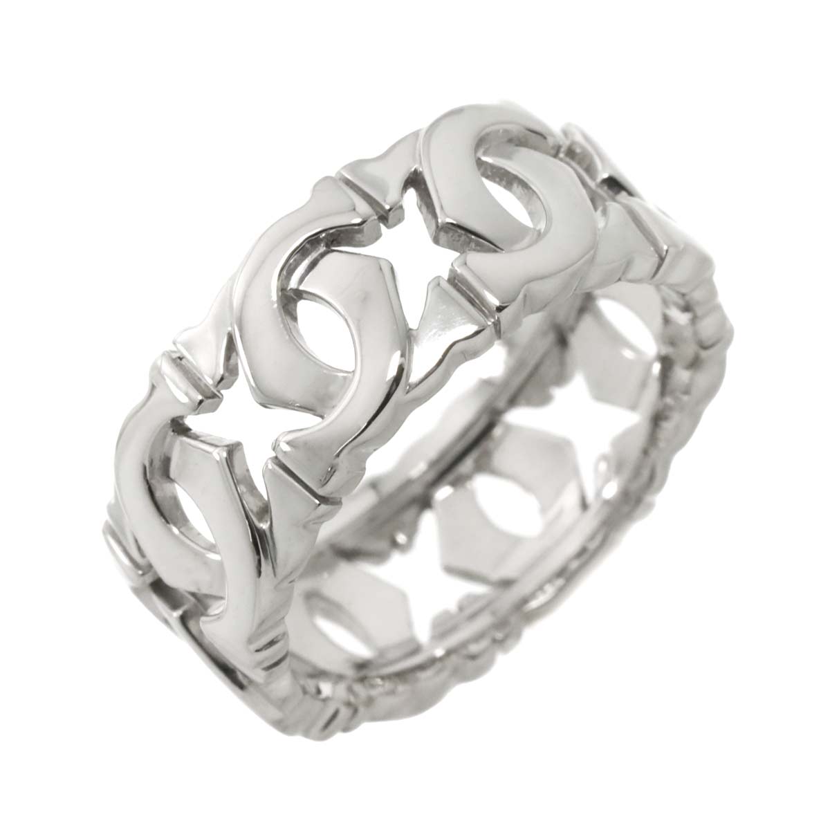 Ring 18K White Gold 750 size56 7.25(US)