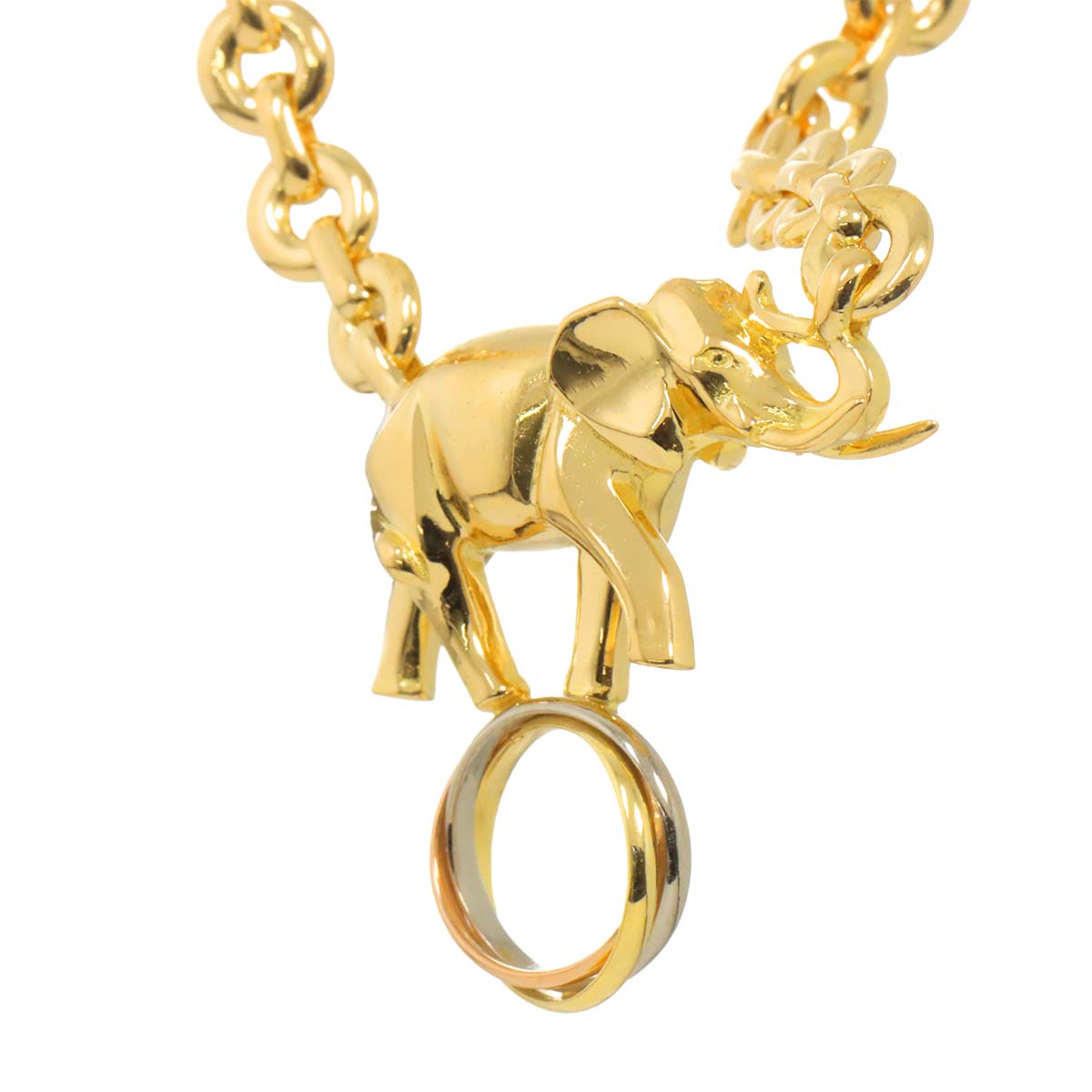 Circus Trinity Necklace 18K YG WG PG 750