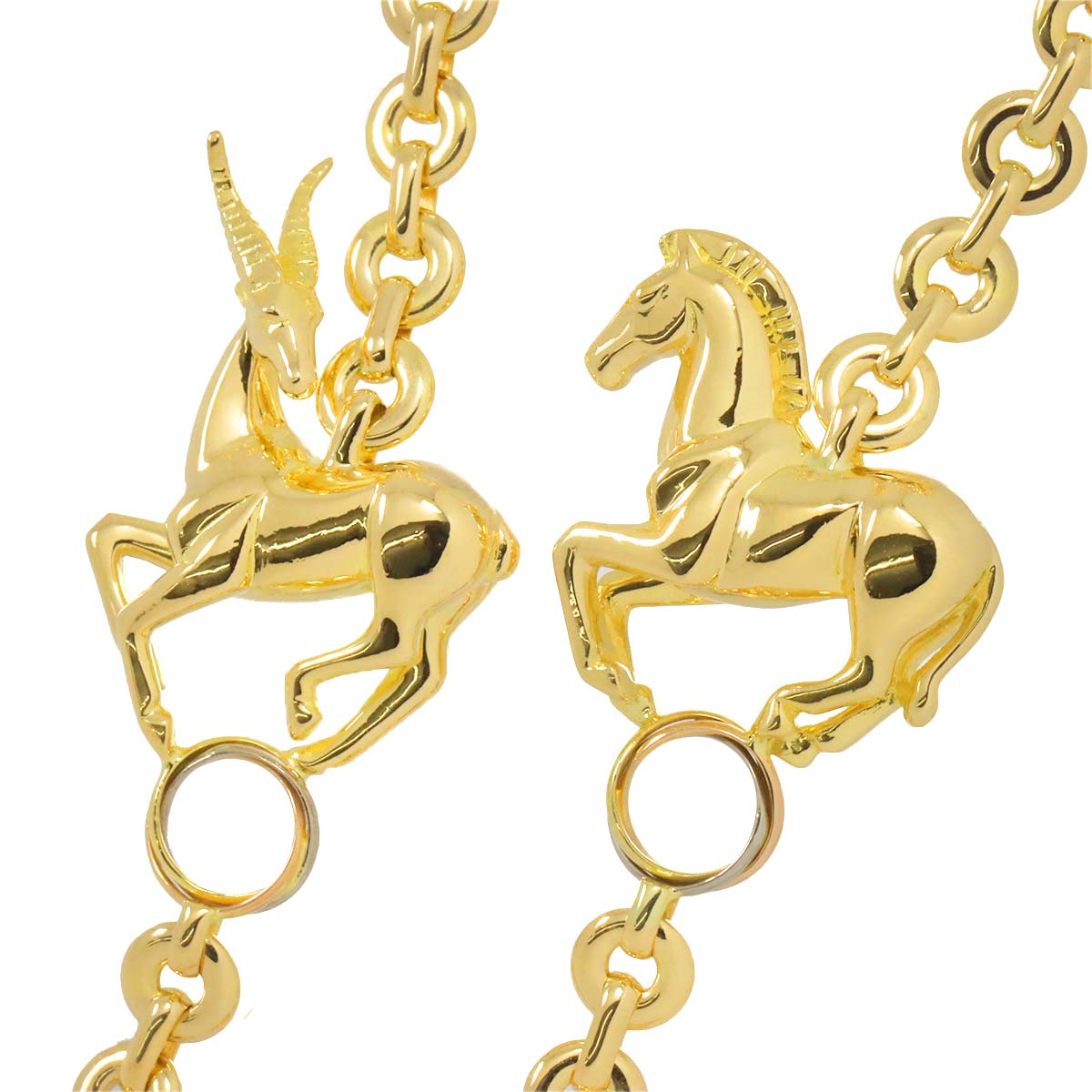 Circus Trinity Necklace 18K YG WG PG 750