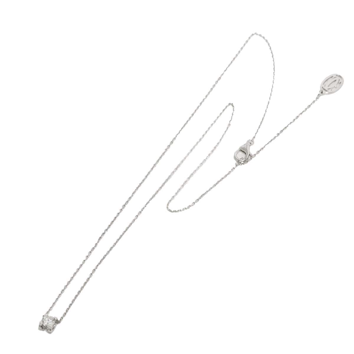 C De Diamond 0.33ct G/VVS1/3EX Necklace 18K WG 750