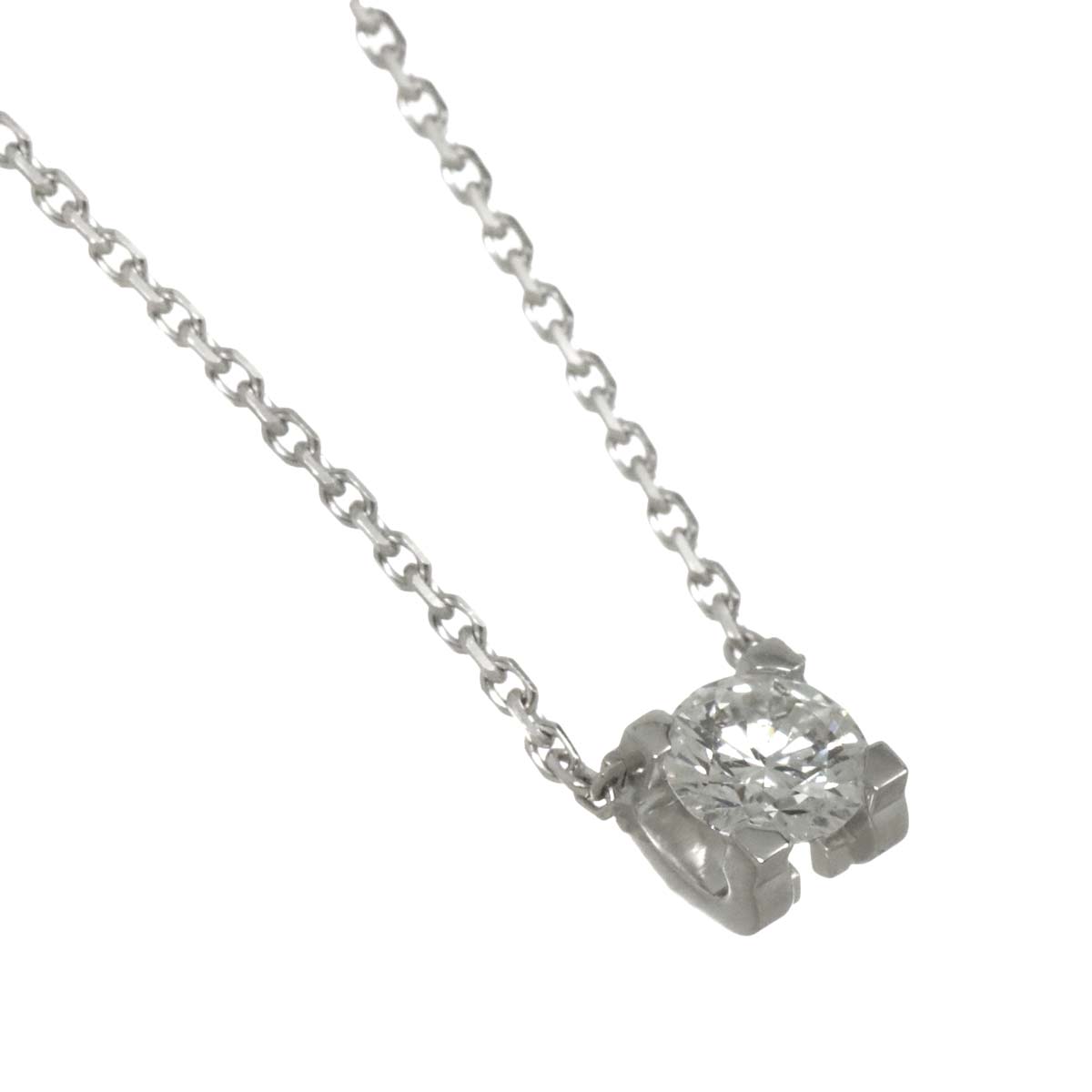 C De Diamond 0.33ct G/VVS1/3EX Necklace 18K WG 750