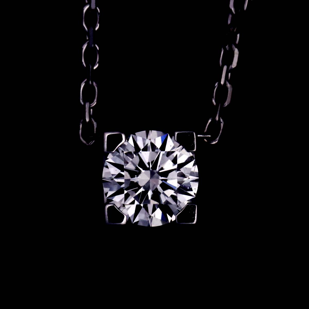 C De Diamond 0.33ct G/VVS1/3EX Necklace 18K WG 750