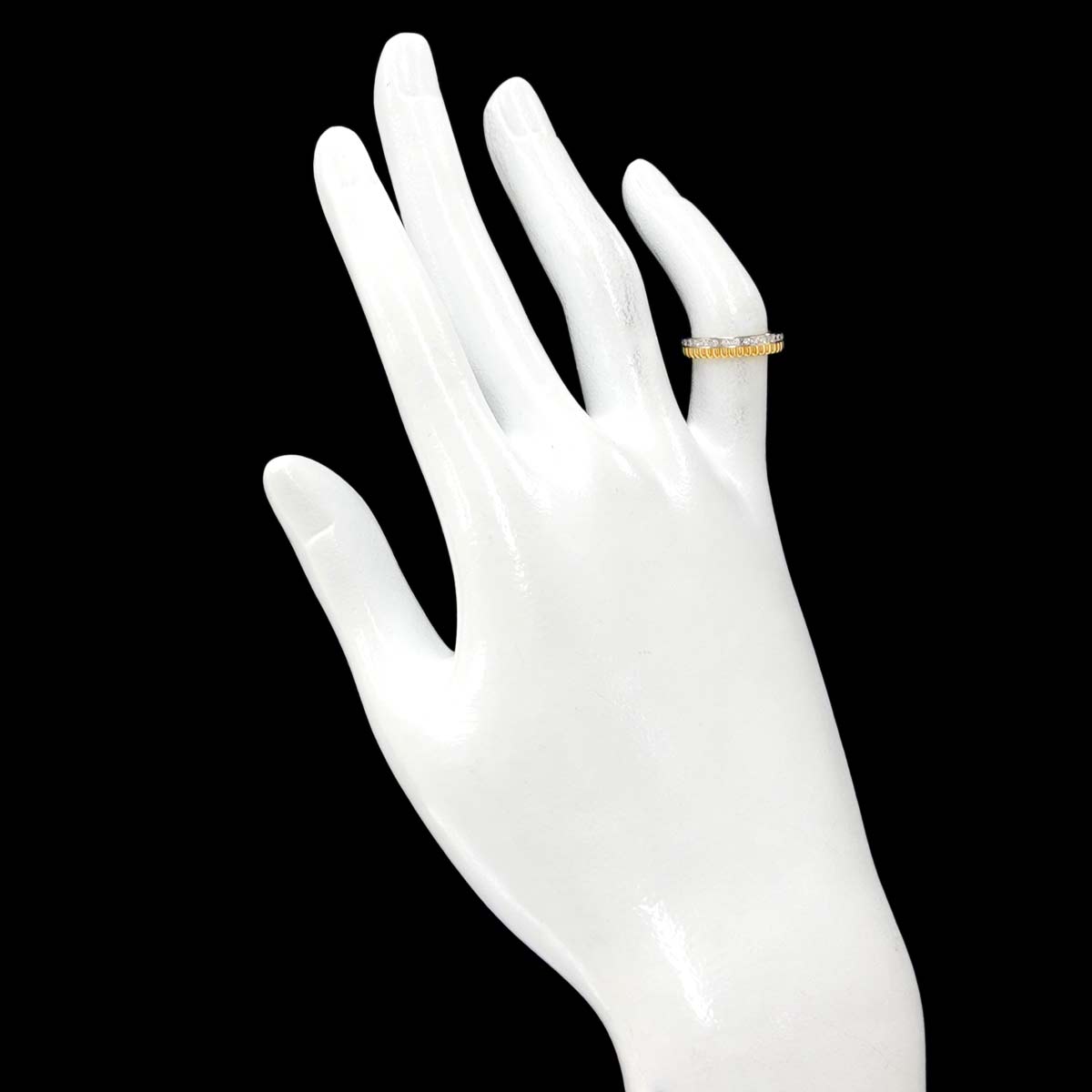 Quatre RADIANT Diamond Ring 18K YG WG 750 Size44 2.75-3(US)