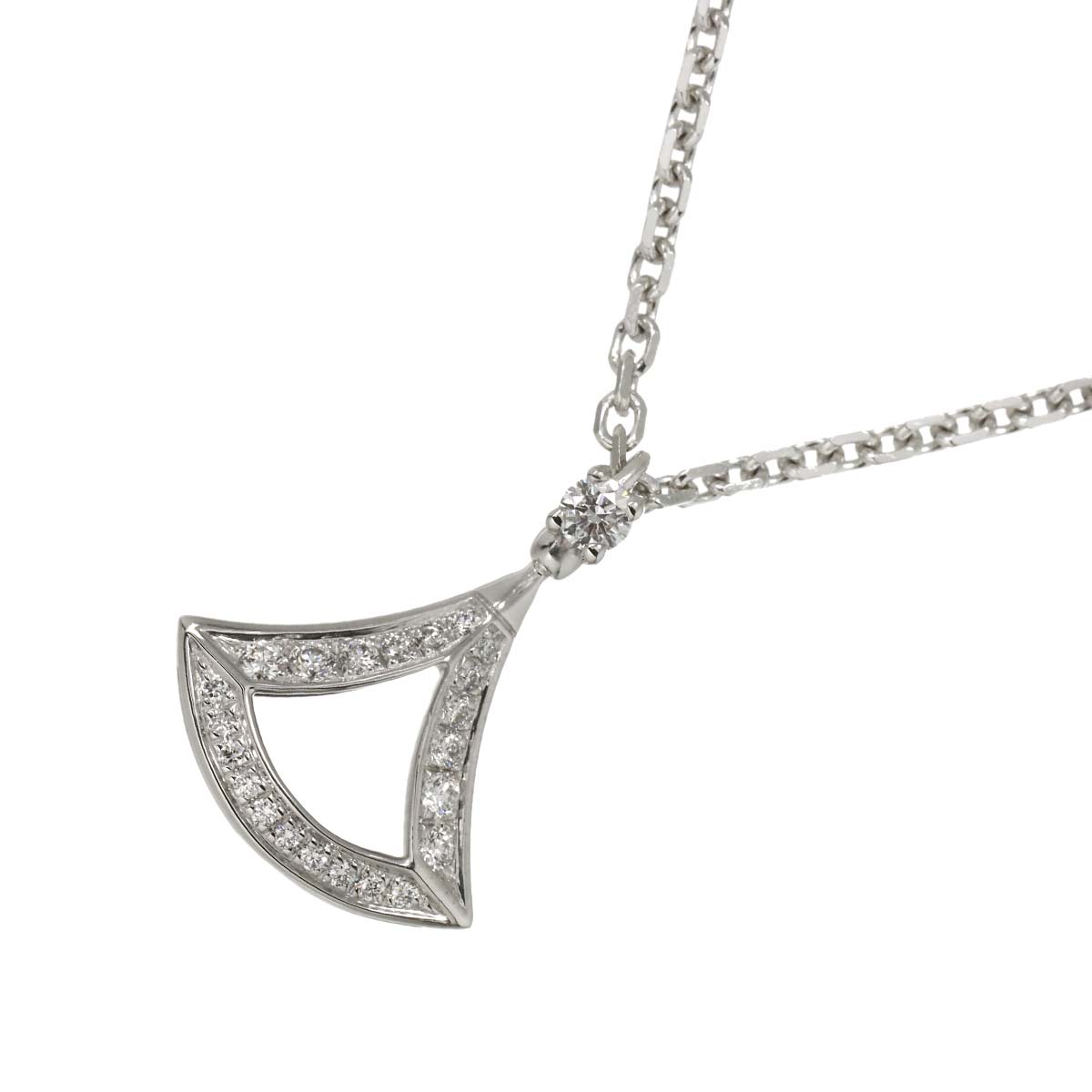 Diva Dream Diamond Necklace 18K White Gold 750