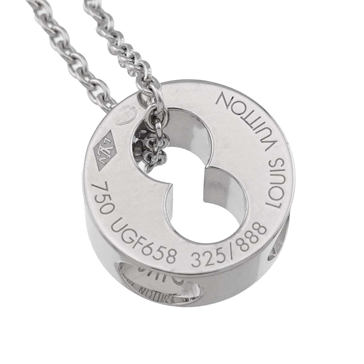 Pendentif Empreinte Diamond Necklace 18K WG 750