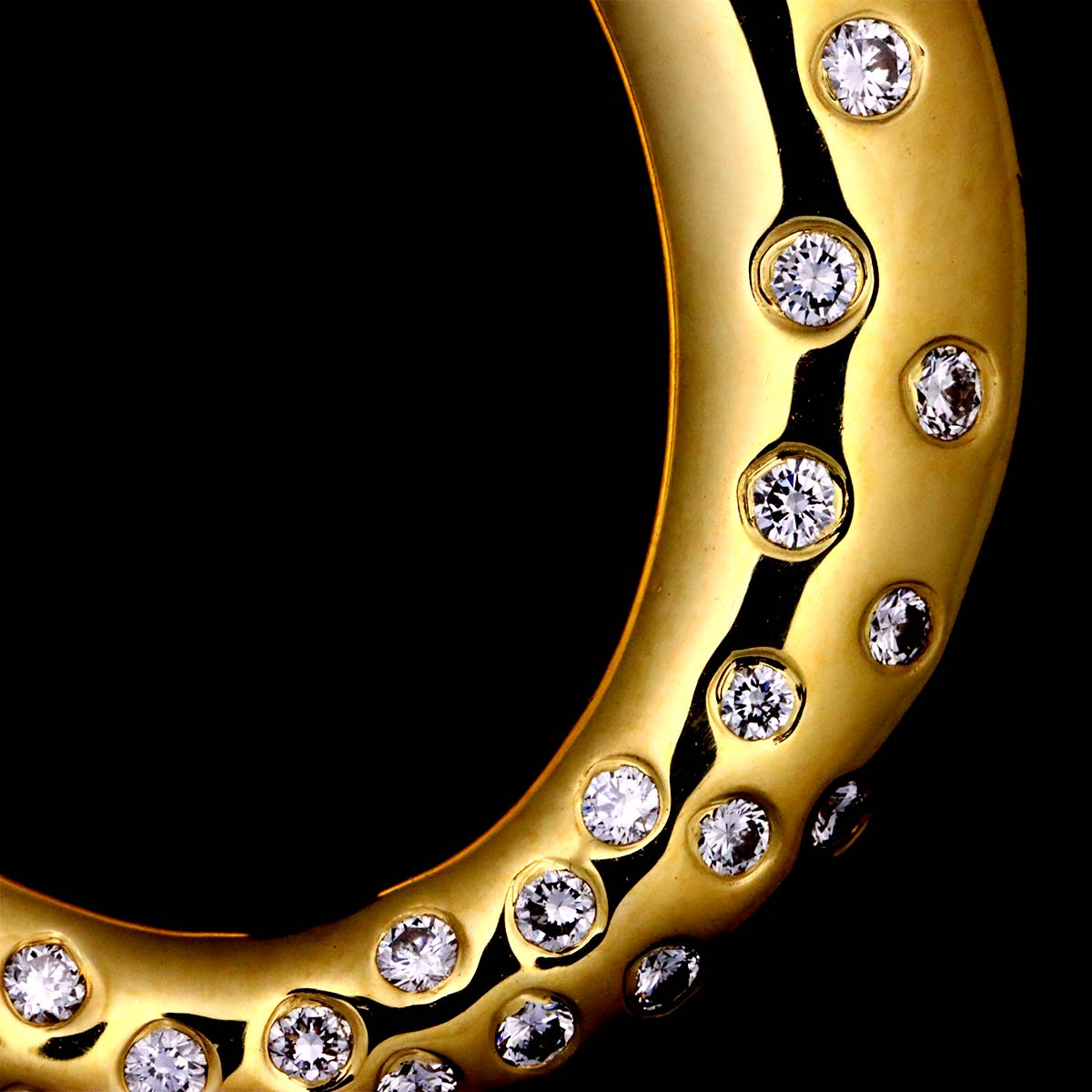 Diamond Necklace 18K YG 750