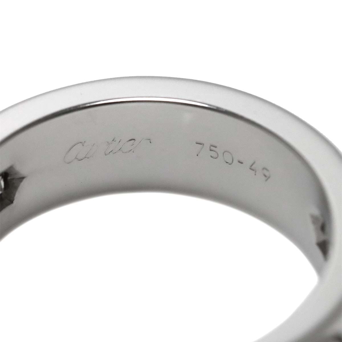 Love Ring Diamond 3P 18K White Gold 750 size49 4.5-4.75(US)