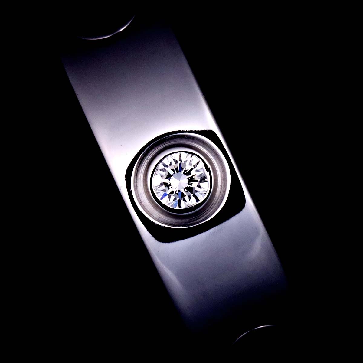 Love Ring Diamond 3P 18K White Gold 750 size49 4.5-4.75(US)