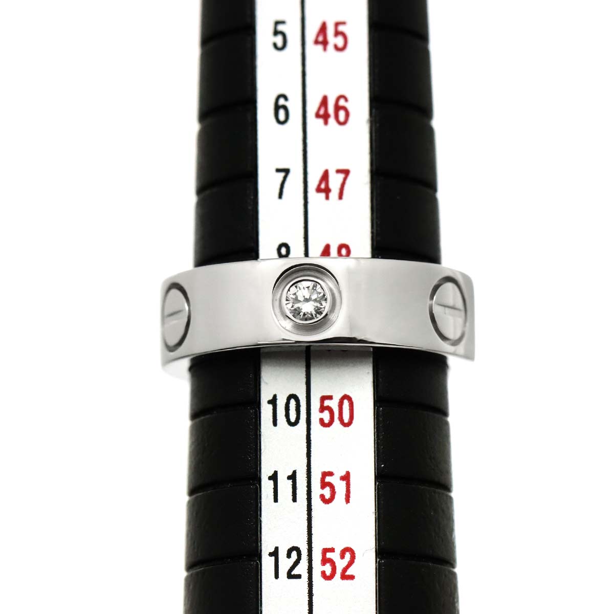 Love Ring Diamond 3P 18K White Gold 750 size49 4.5-4.75(US)