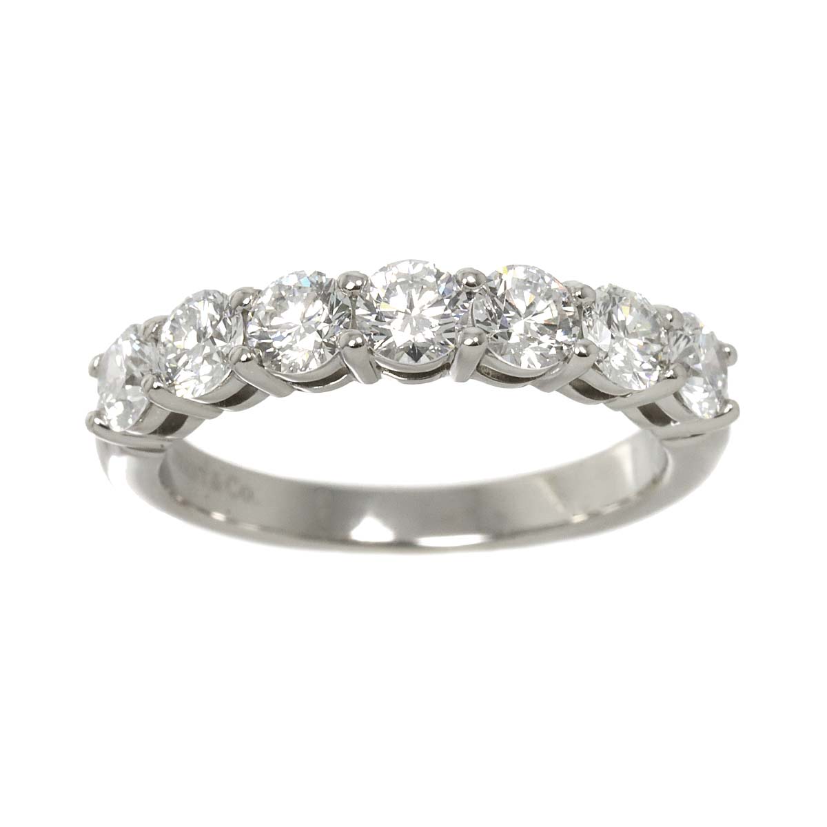 Half Diamond Ring Platinum size4.5(US)