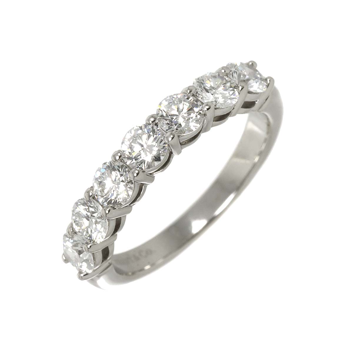 Half Diamond Ring Platinum size4.5(US)