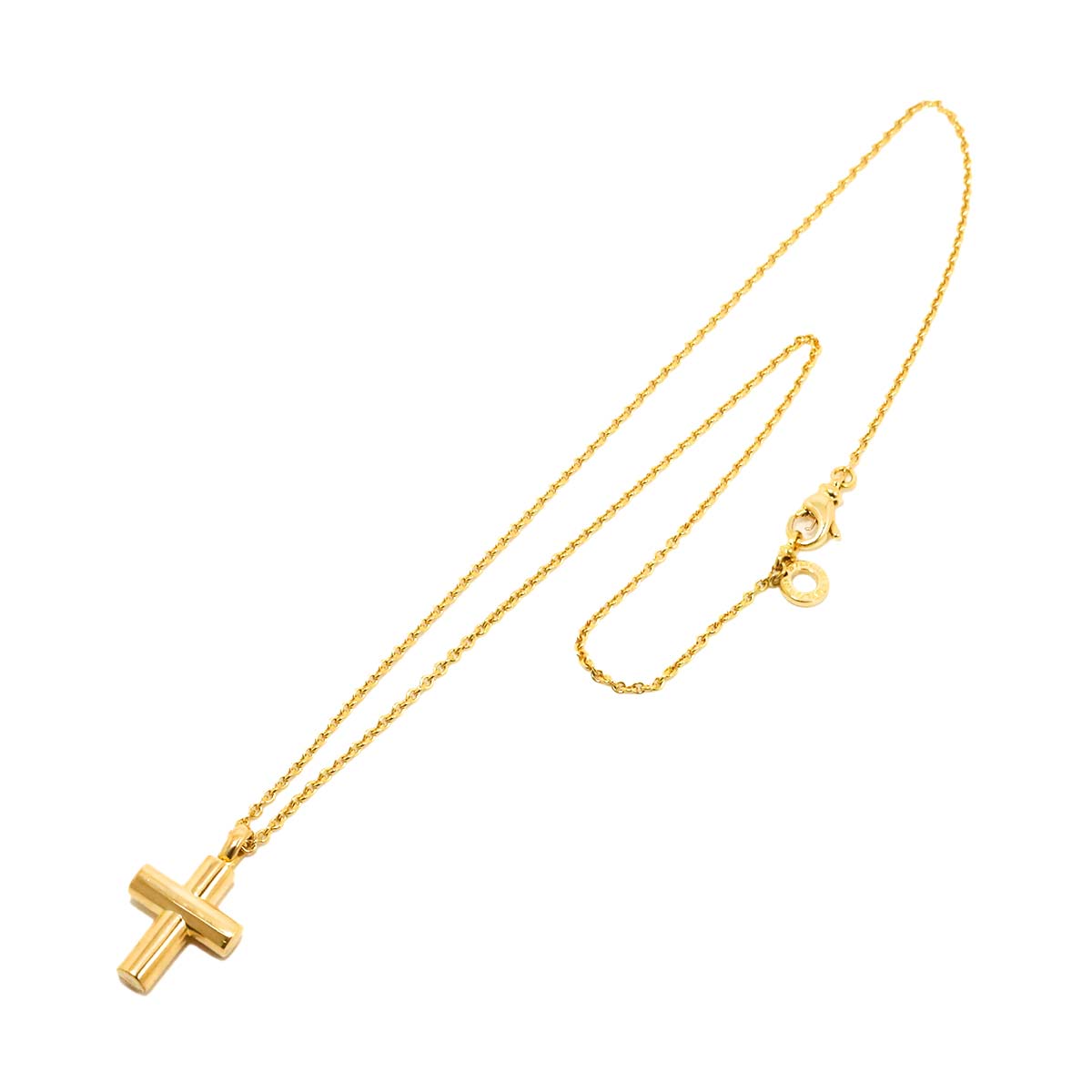 Latin Cross Necklace 18K Yellow Gold 750