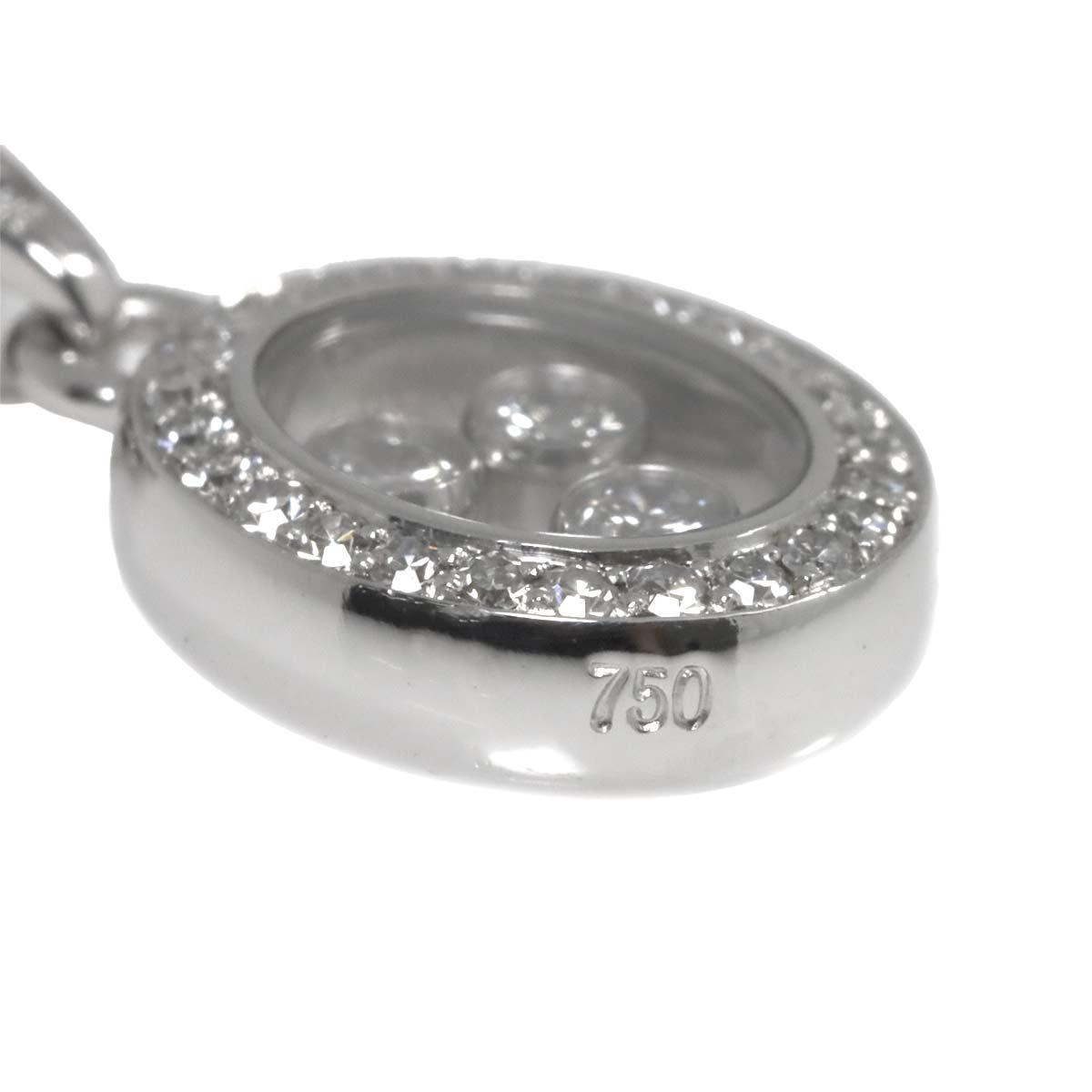 Happy Diamond Necklace 18K White Gold 750