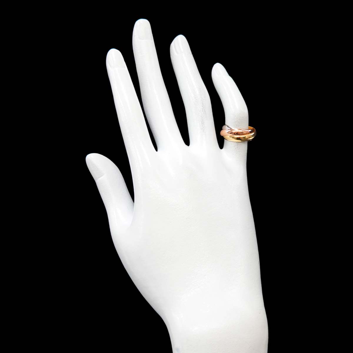 Trinity MM Ring 18K YG WG PG 750 Size46 3.75(US)