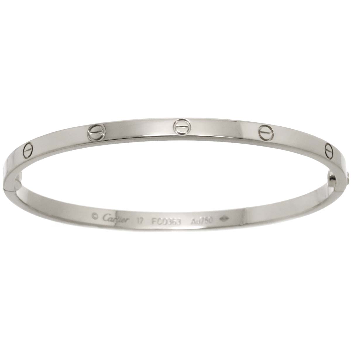 Love Bracelet SM 18K White Gold 750 Size17