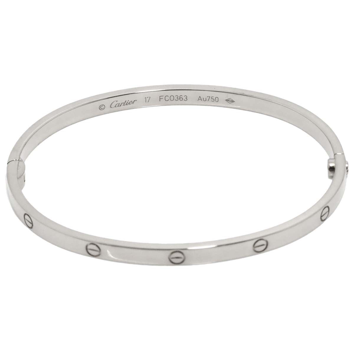 Love Bracelet SM 18K White Gold 750 Size17