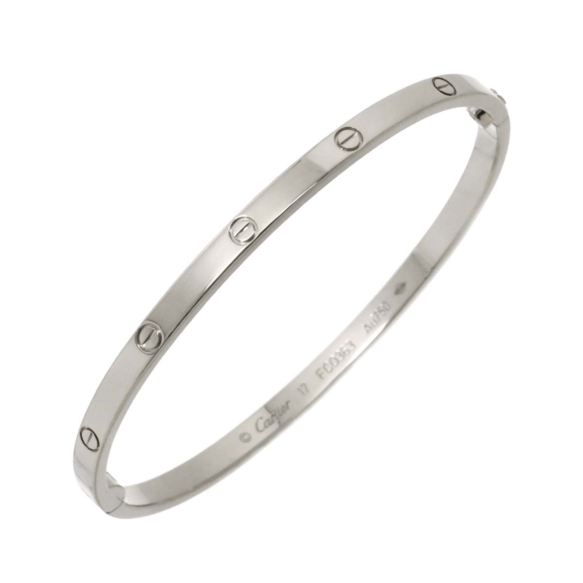 Love Bracelet SM 18K White Gold 750 Size17