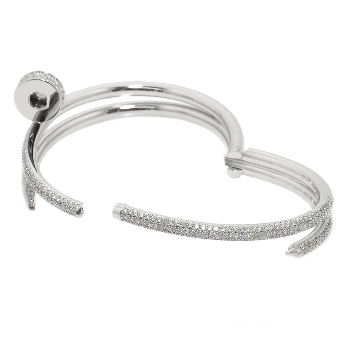 Juste Un Clou double Diamond Bracelet18K White Gold 750 size15