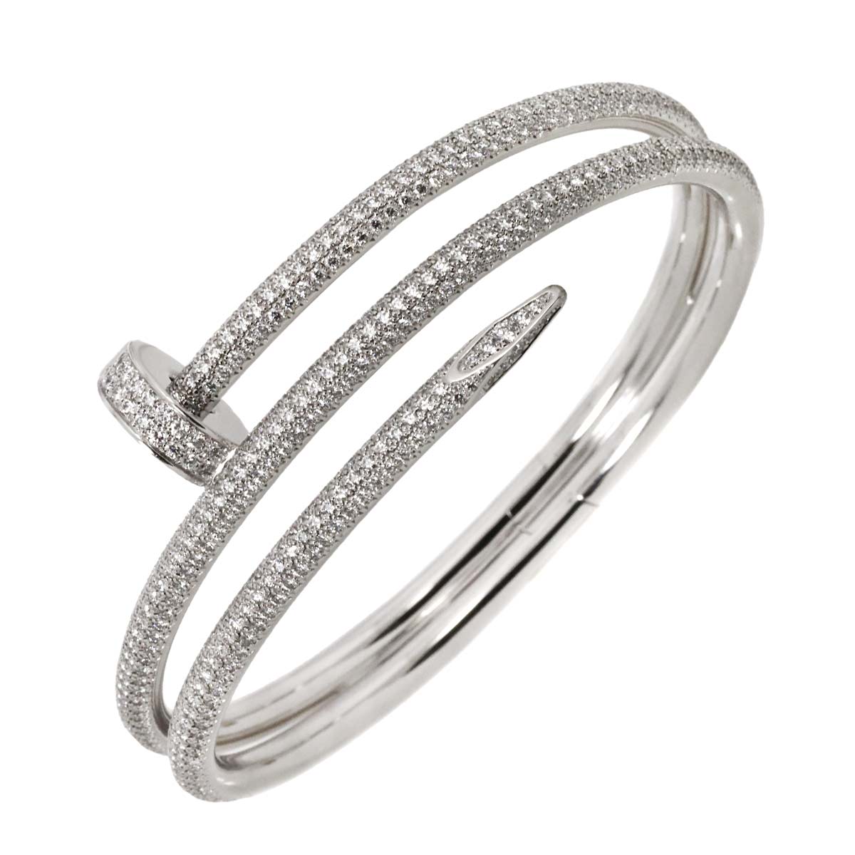 Juste Un Clou double Diamond Bracelet18K White Gold 750 size15