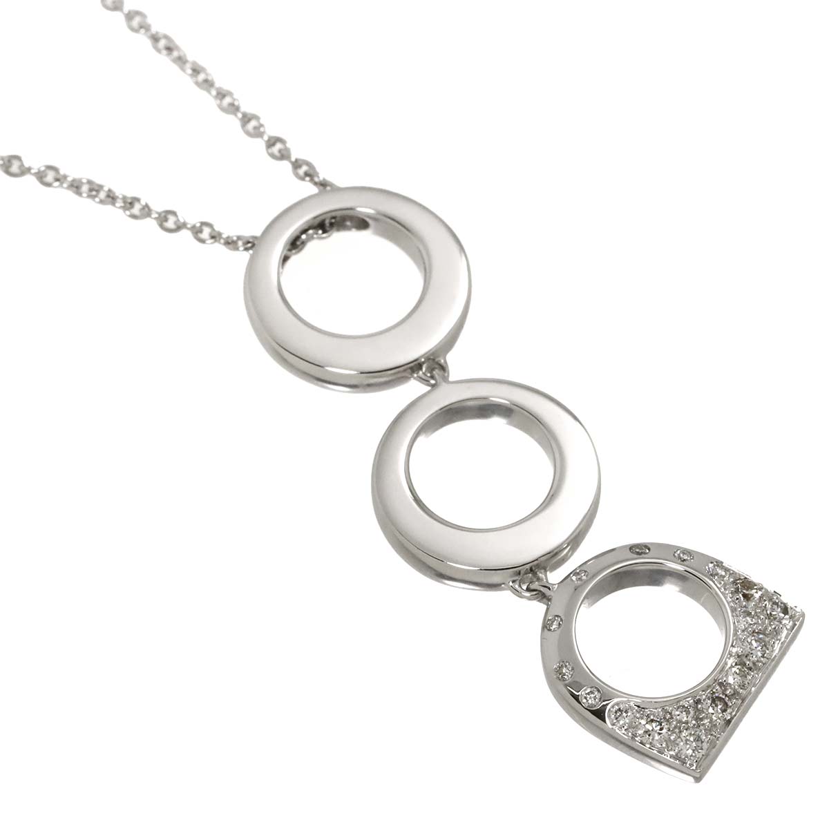 Success Diamond Necklace 18K WG 750