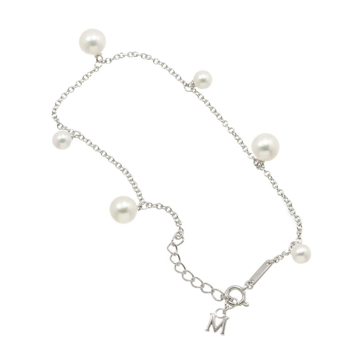 Akoya Pearl 6.5-4.7mm Bracelet 18K White Gold 750
