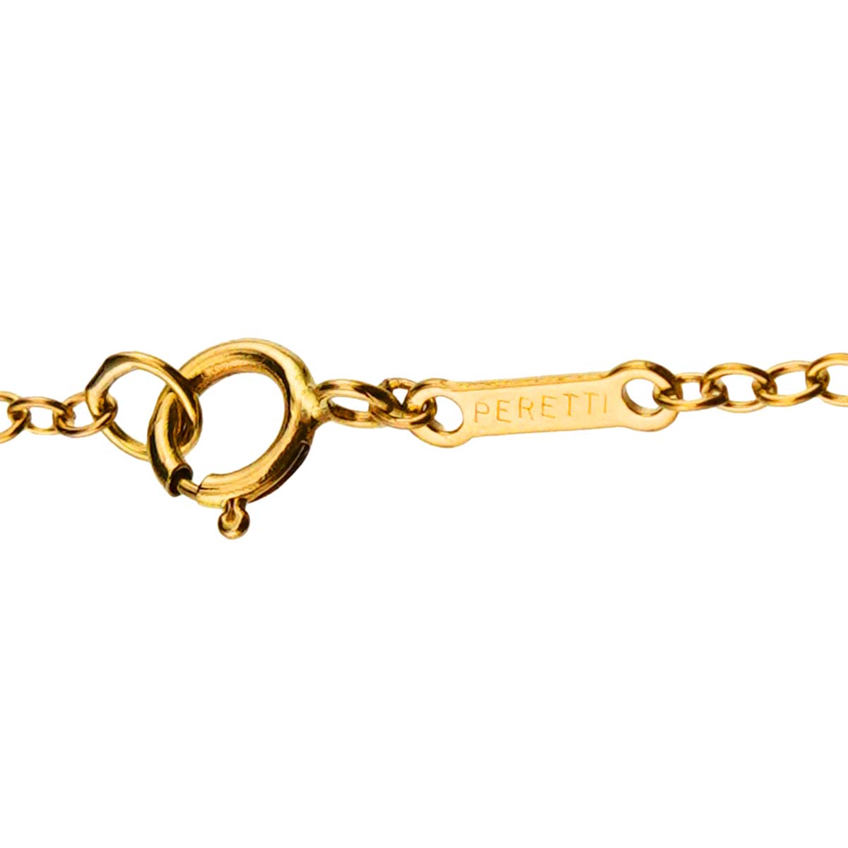 Apple motif Large Long Necklace 18K Yellow Gold 750