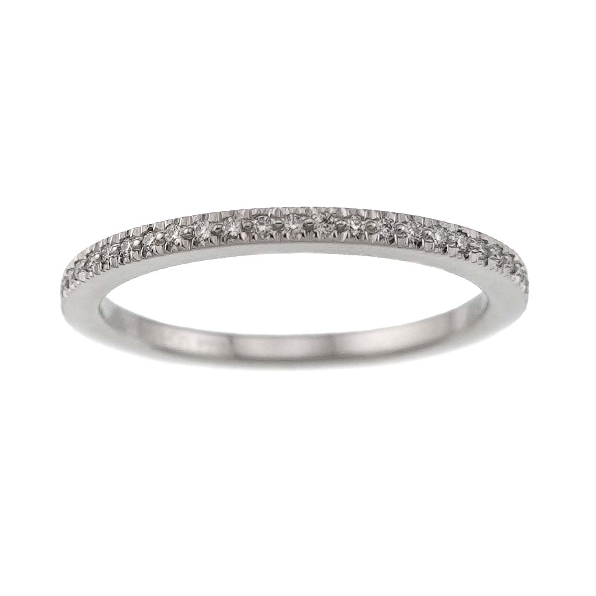 Full Diamond band Ring Platinum Size4.75-5(US)