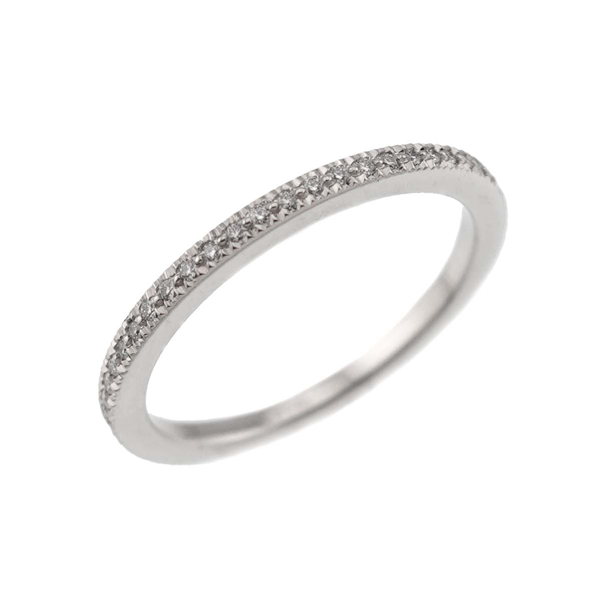 Full Diamond band Ring Platinum Size4.75-5(US)