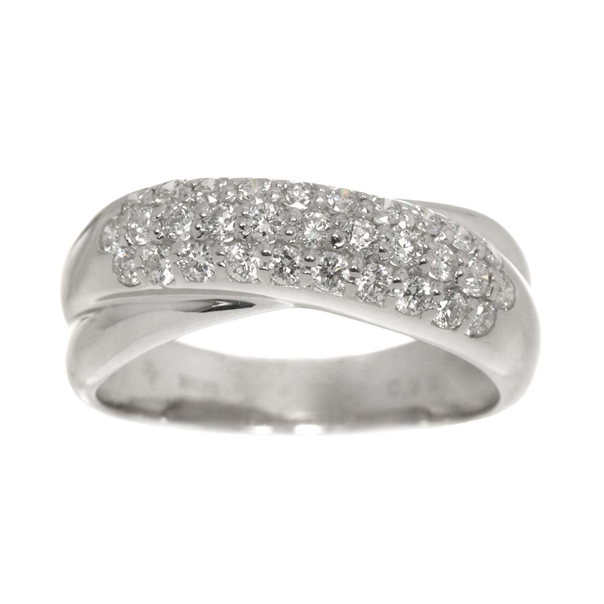 Diamond 0.50ct Ring 18K WG 750 Size5.25(US)