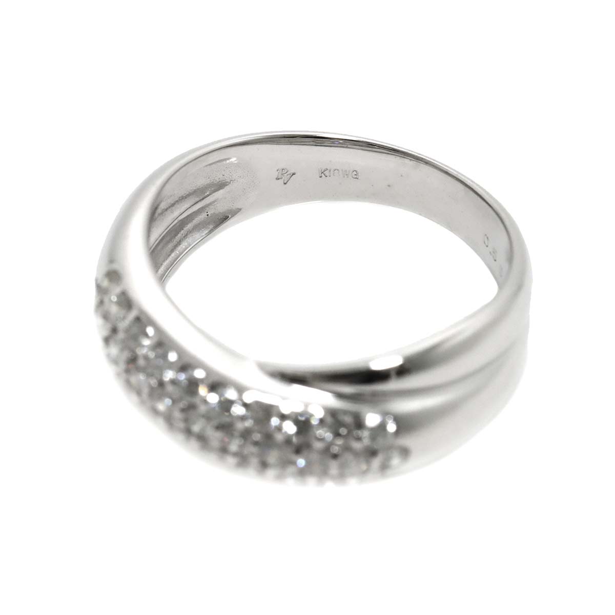 Diamond 0.50ct Ring 18K WG 750 Size5.25(US)