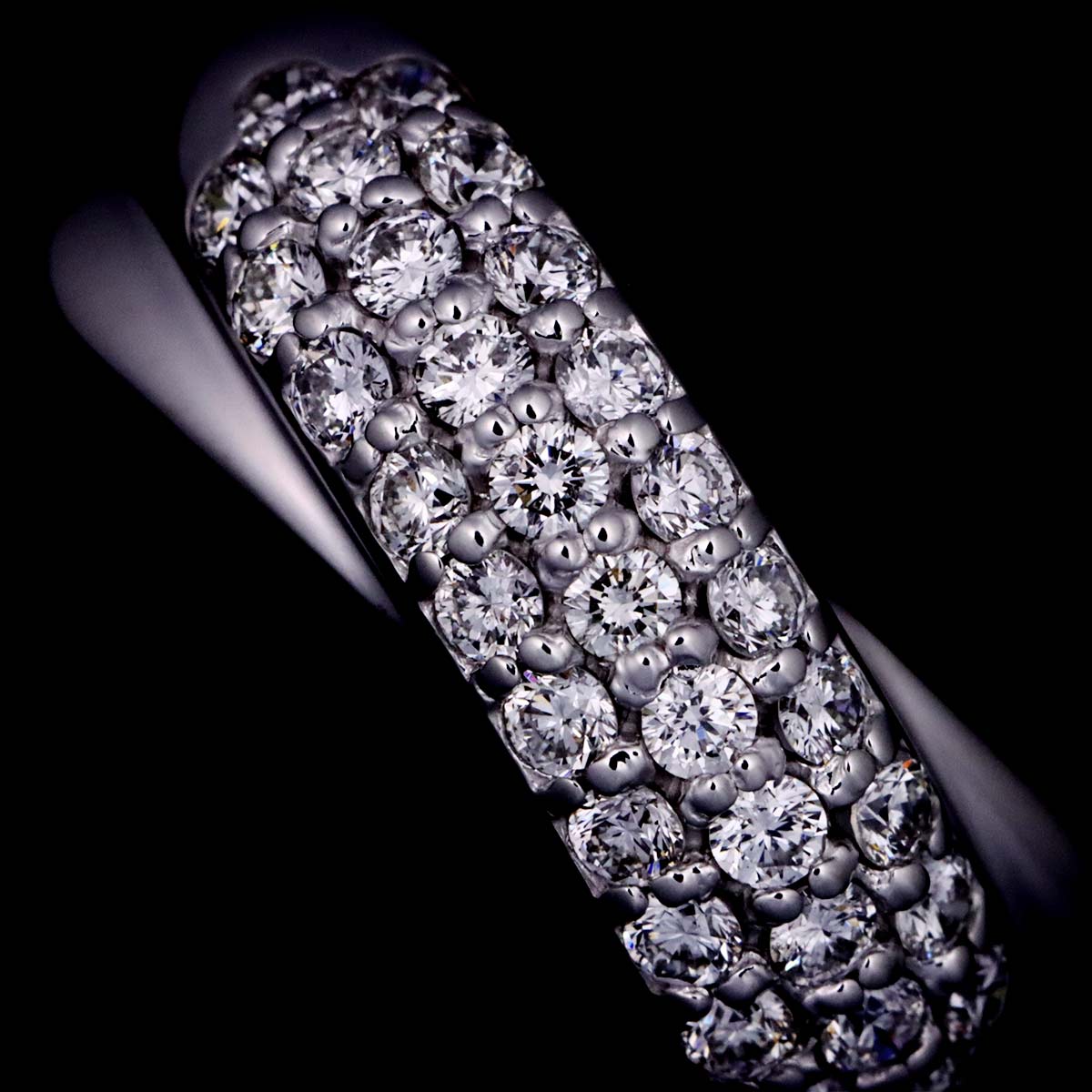 Diamond 0.50ct Ring 18K WG 750 Size5.25(US)