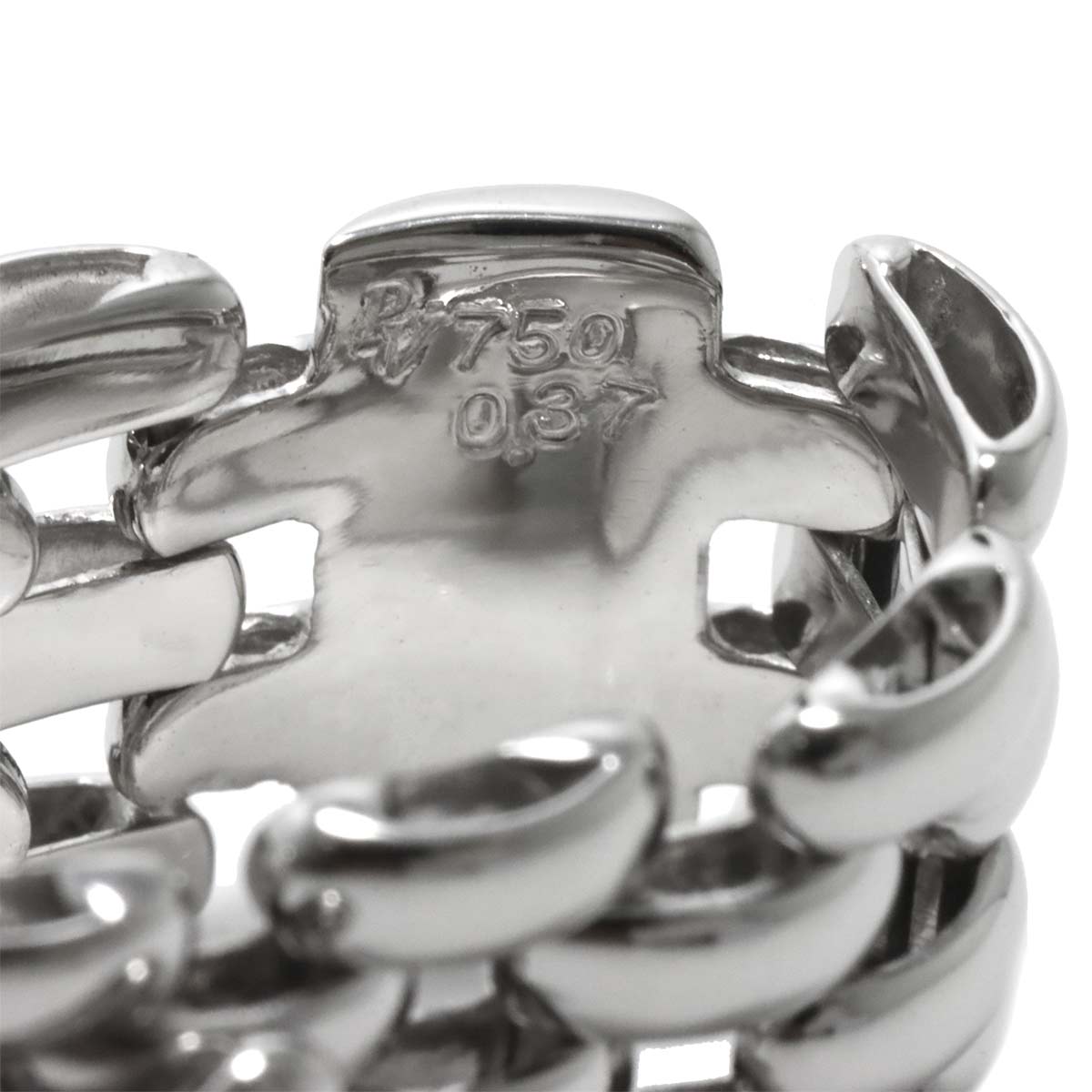 Diamond 0.37ct Ring 18K WG 750 Size5.25-5.5(US)