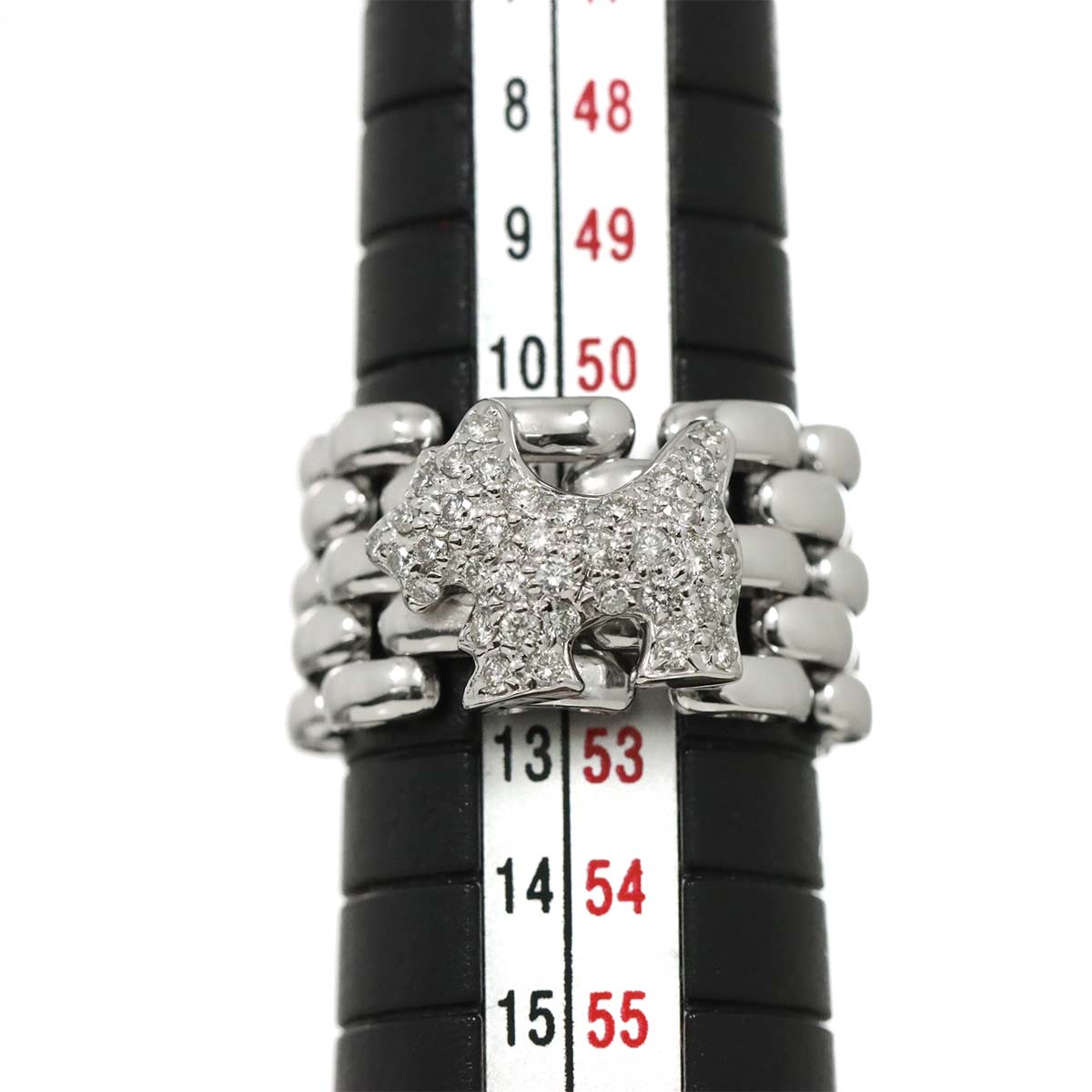 Diamond 0.37ct Ring 18K WG 750 Size5.25-5.5(US)