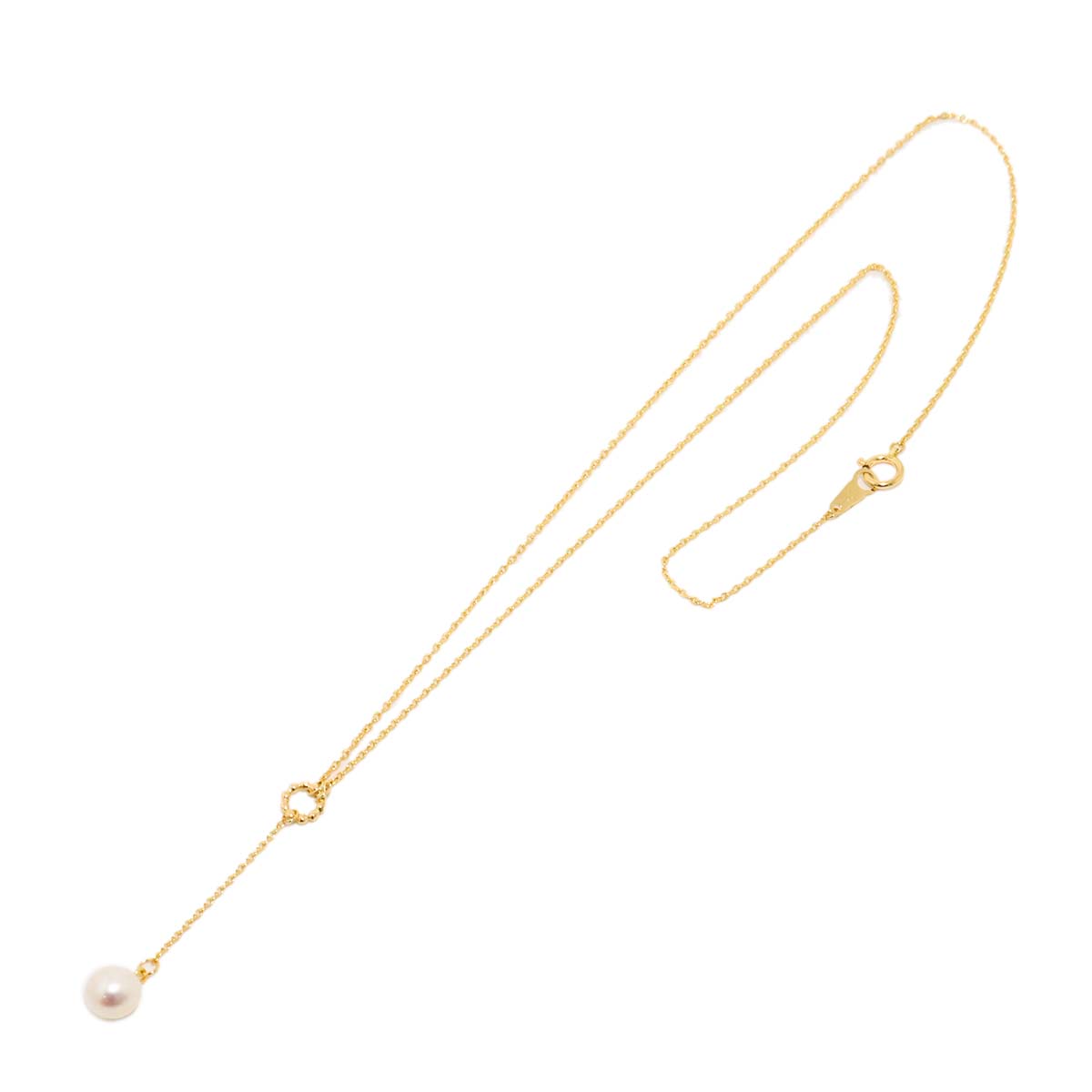 Freshwater cultured pearl necklace 18K YG 750