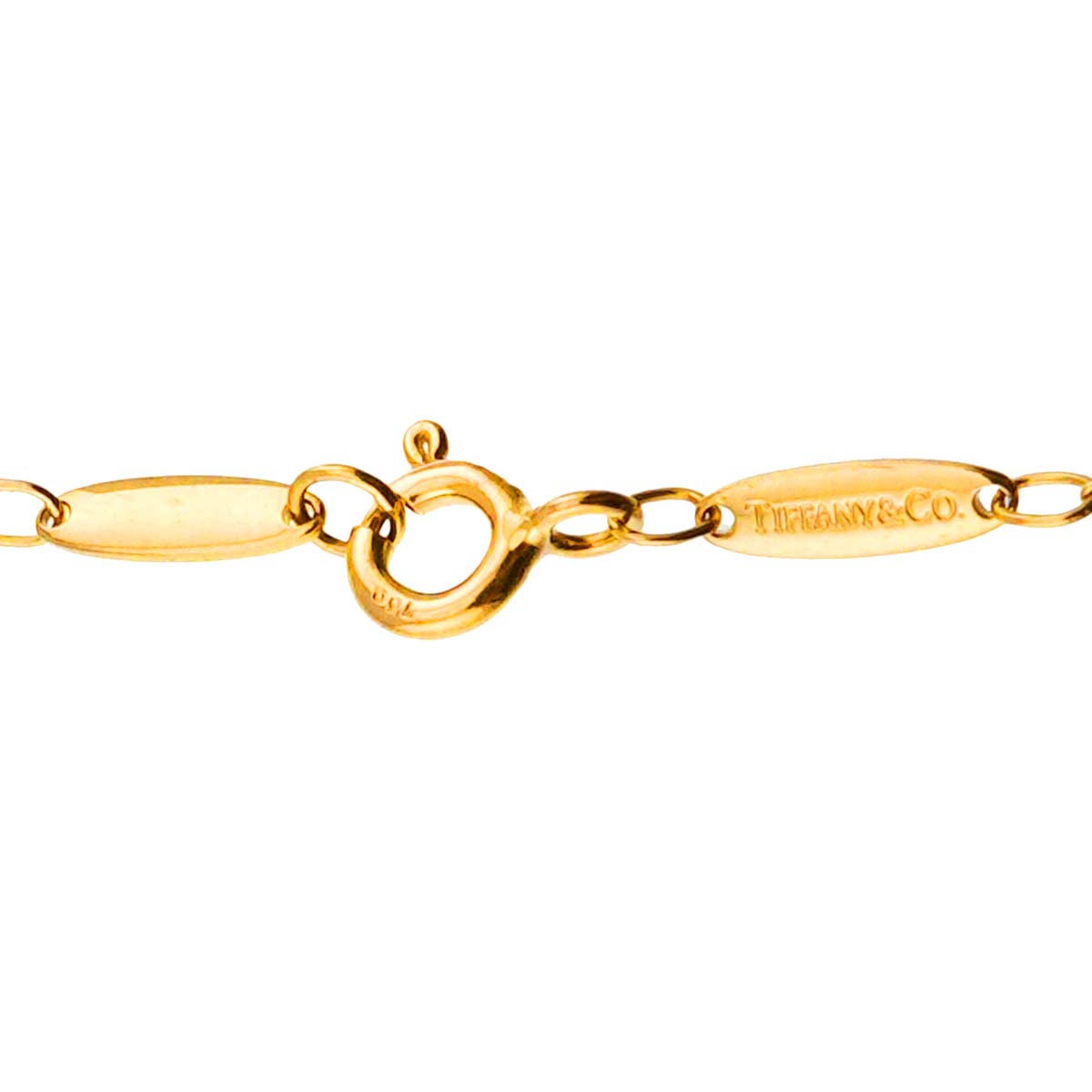 By The Yard Diamond 5P Necklace 18K YG 750