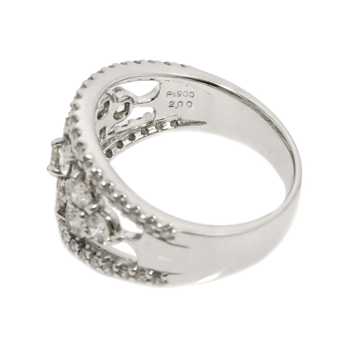 Diamond 2.00ct Ring Pt Platinum size8.25(US)