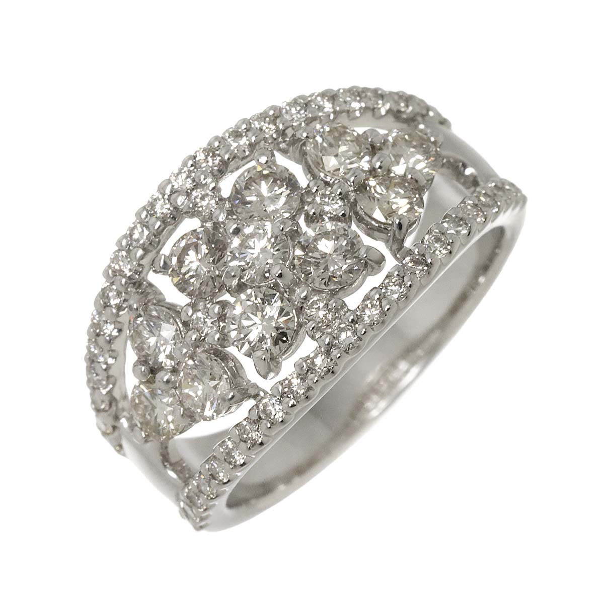 Diamond 2.00ct Ring Pt Platinum size8.25(US)