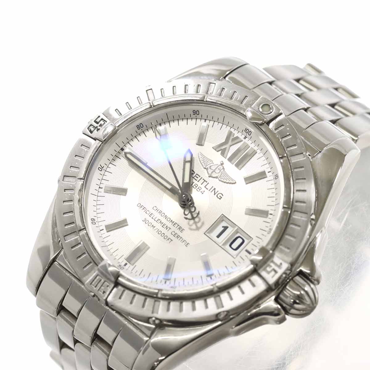 Cockpit A49350 Automatic Silber Dial Date Mens Watch