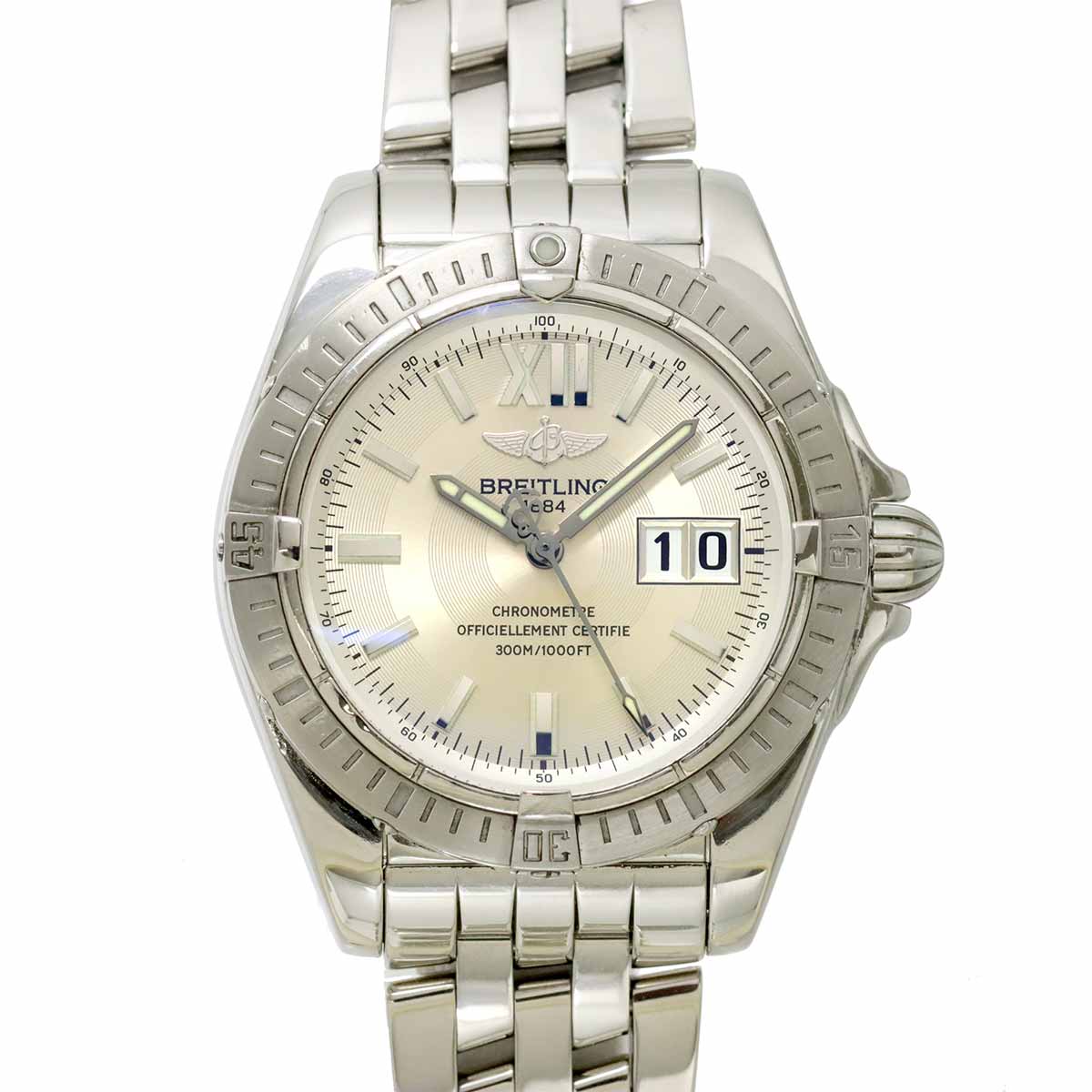 Cockpit A49350 Automatic Silber Dial Date Mens Watch