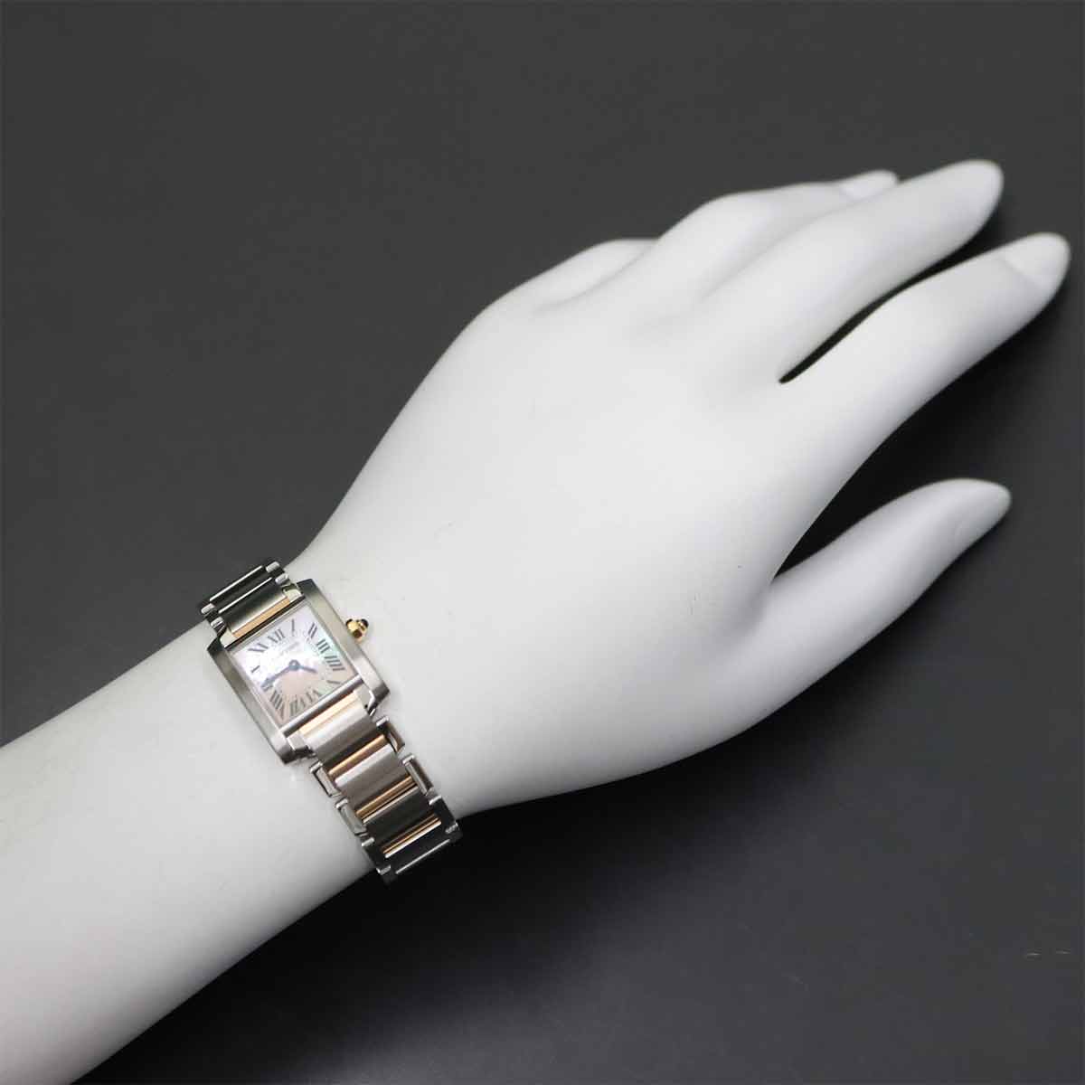 Tank Francaise SM W51027Q4 750 PG Quartz Pink Shell Dial