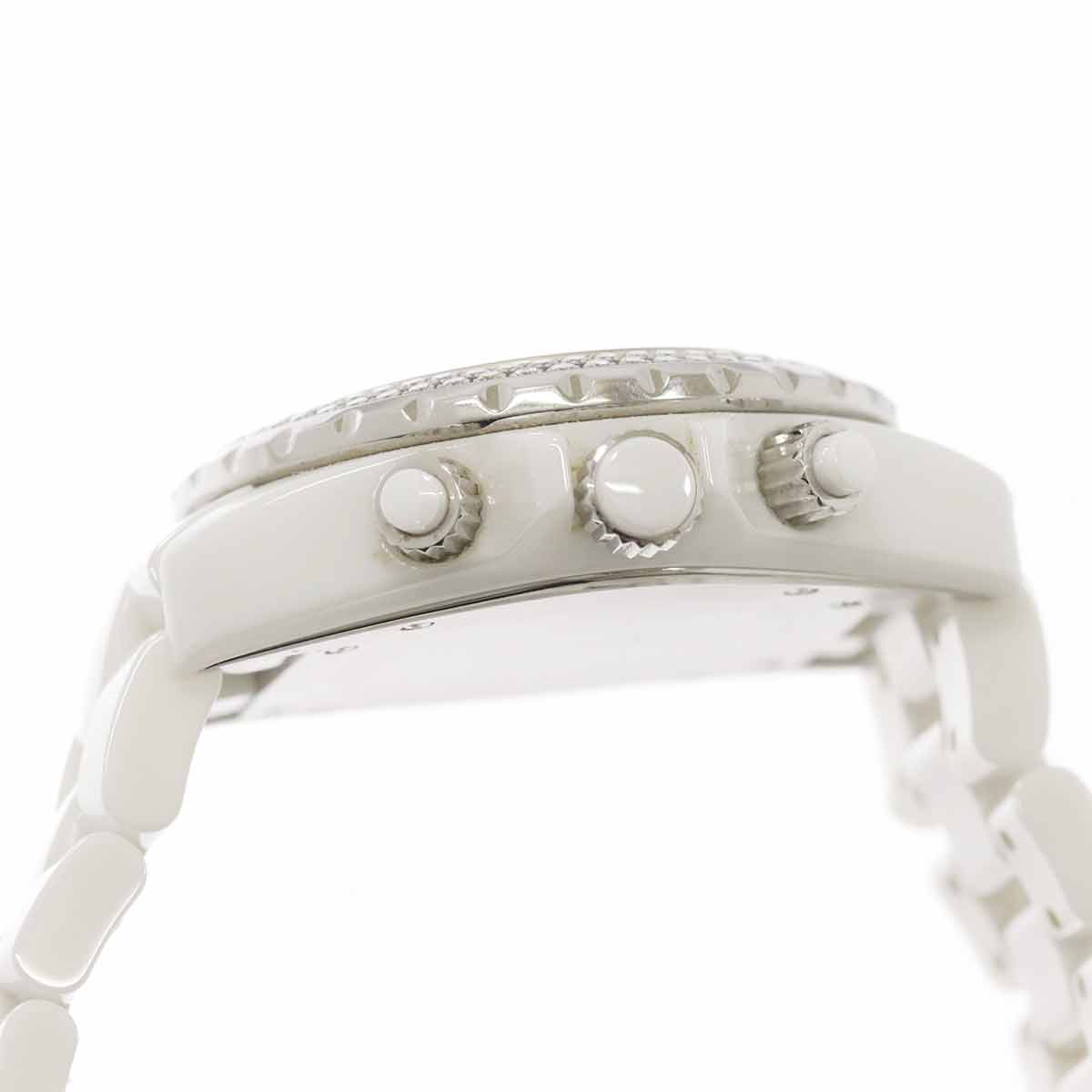 J12 41mm H1008 Date Bezel Diamond Automatic White Dial Mens