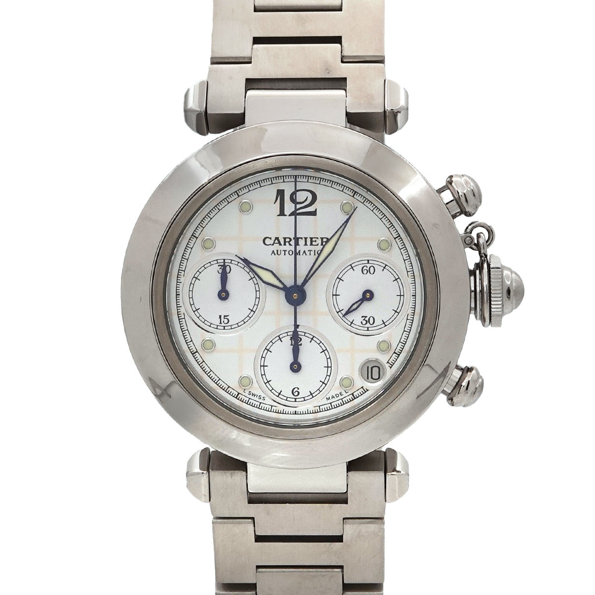 Pasha C Chronograph W31039M7 Automatic White Dial Boys Watch