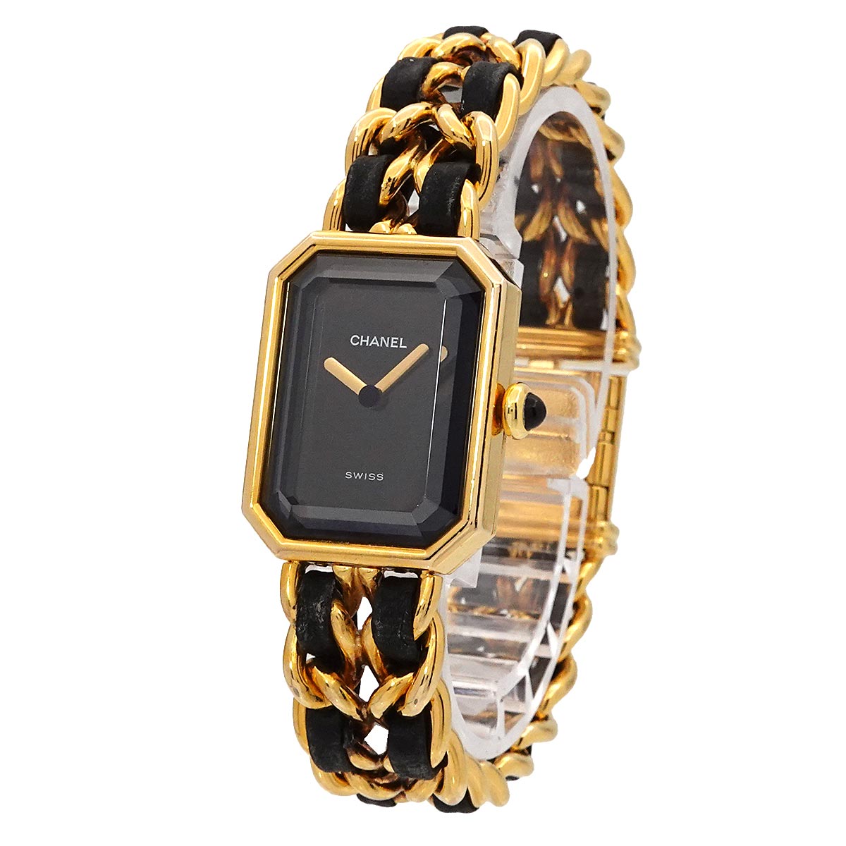 Premiere Size M H0001 Vintage Quartz Black Dial Ladies Watch