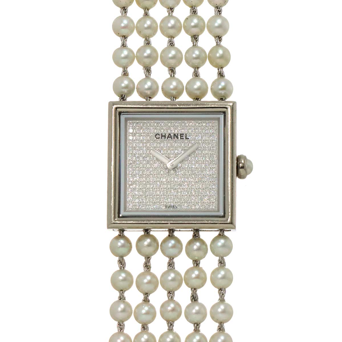 Mademoiselle H1434 750 White Gold Diamond Ledies Watch