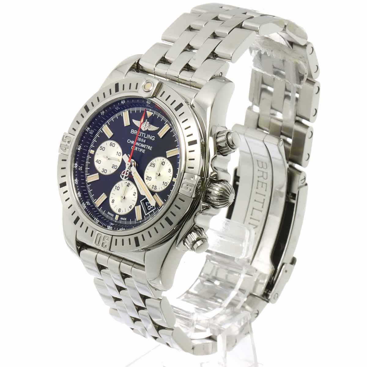 Chronomat 44 Airborne AB0115 Limited Black Silver Dial Mens