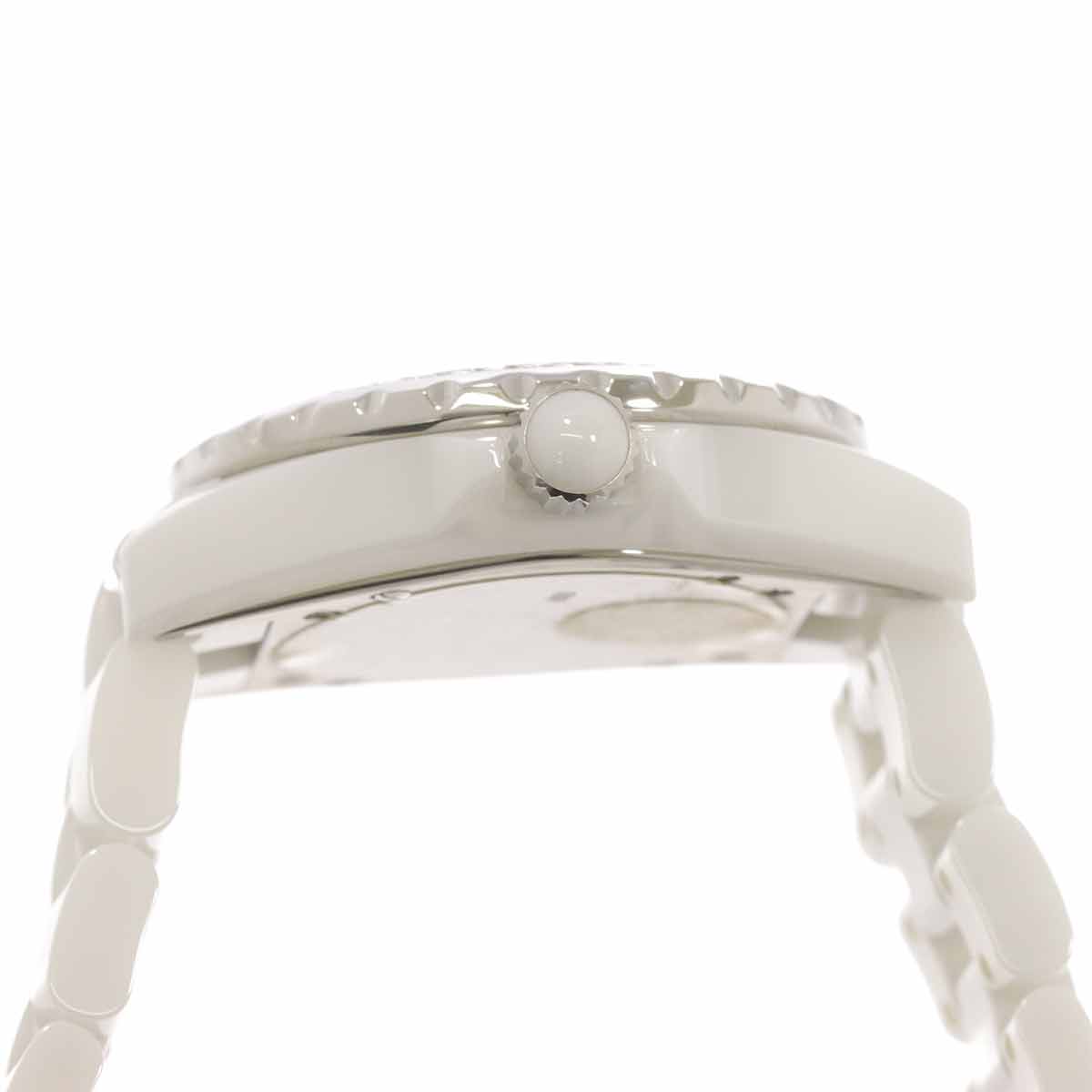 J12 33mm H0967 Bezel Diamond Quartz White Dial Ladies Watch