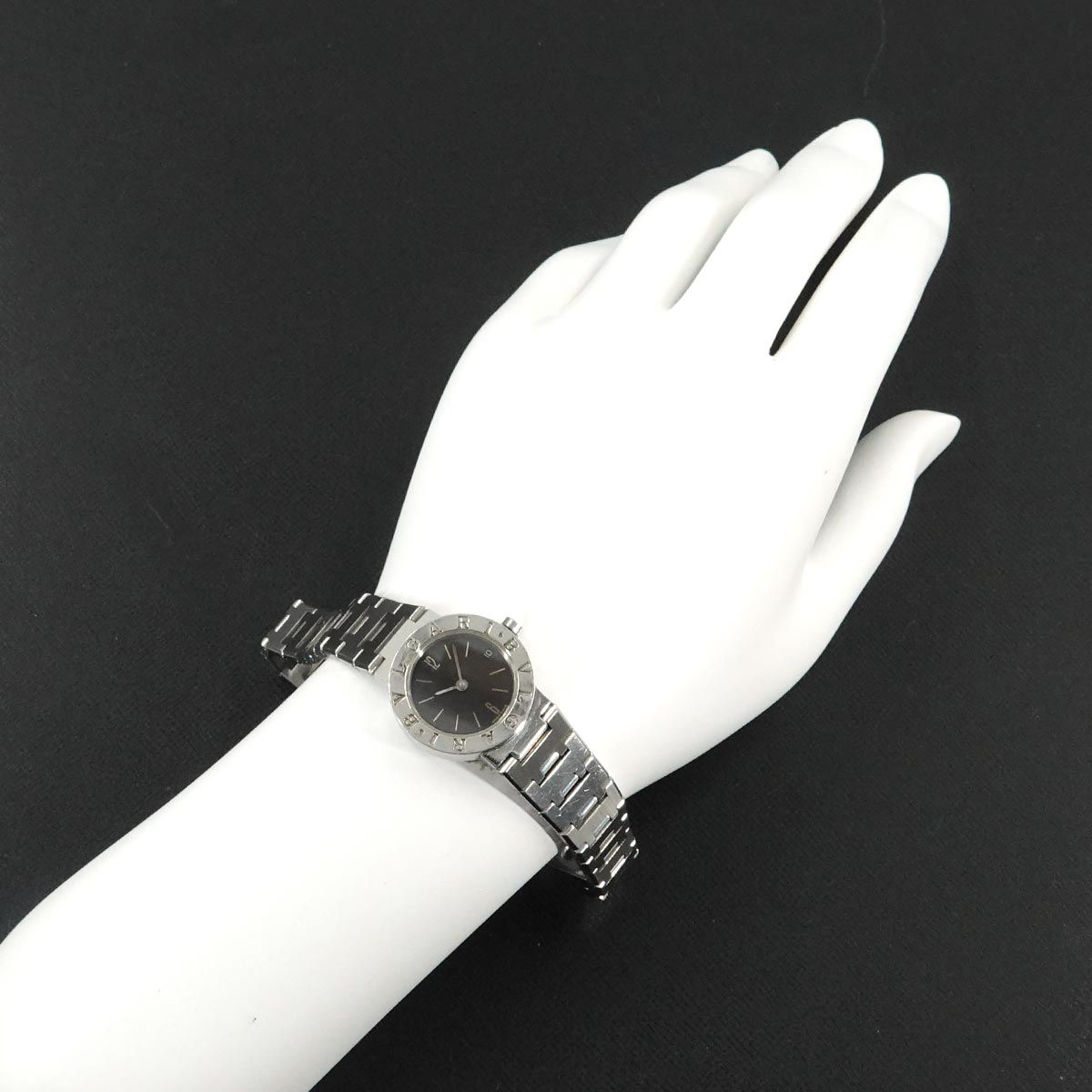 BVLGARIBVLGARI Date BB23SSD Quartz Black Dial Ladies Watch