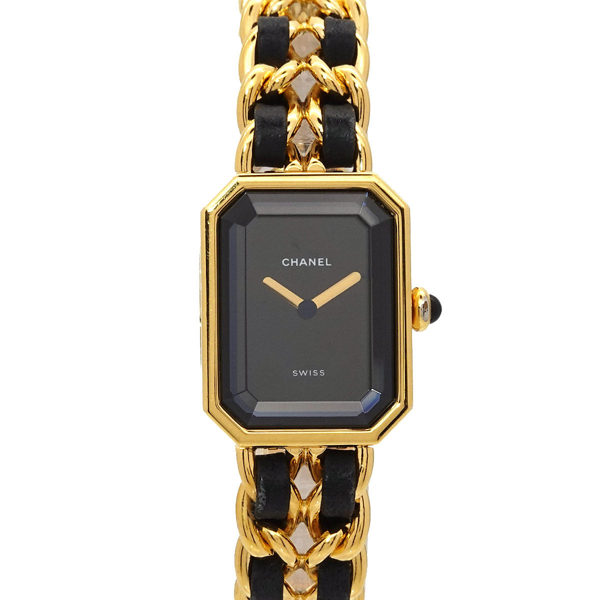 Premiere Size L H0001 Vintage Quartz Black Dial Ladies Watch